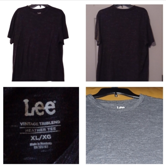 💙🌺Lee Charcoal Heather Tee - Picture 1 of 8